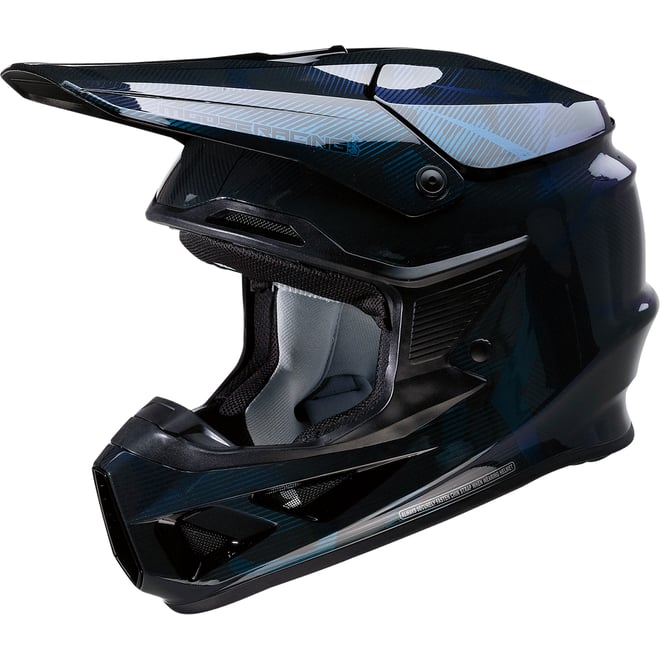 Moose Racing F.I. Helmet Agroid Camo MIPS® Iridescent Blue 