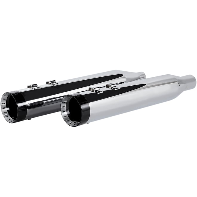 Khrome werks 4.5" Mufflers for Touring - Chrome with Turbine