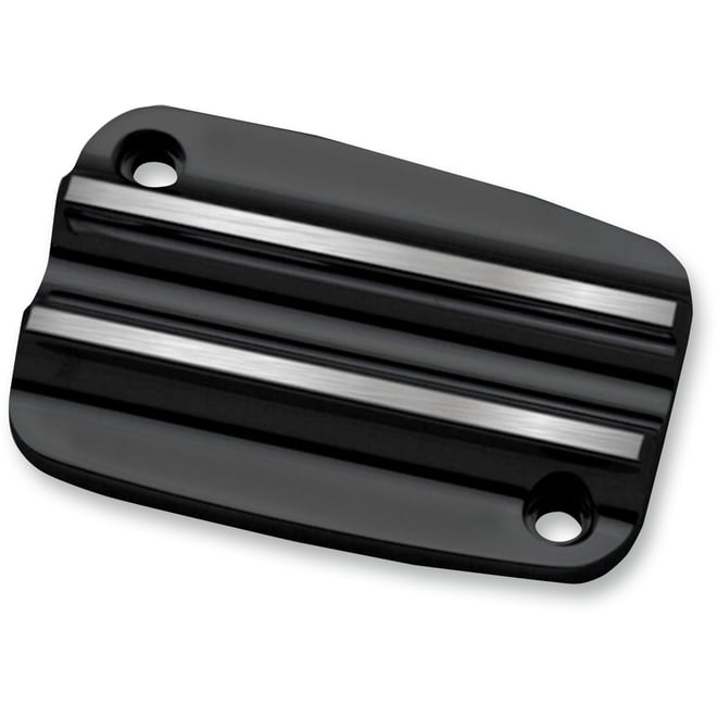 Covingtons Master Cylinder Lid - Clutch - Finned - Black