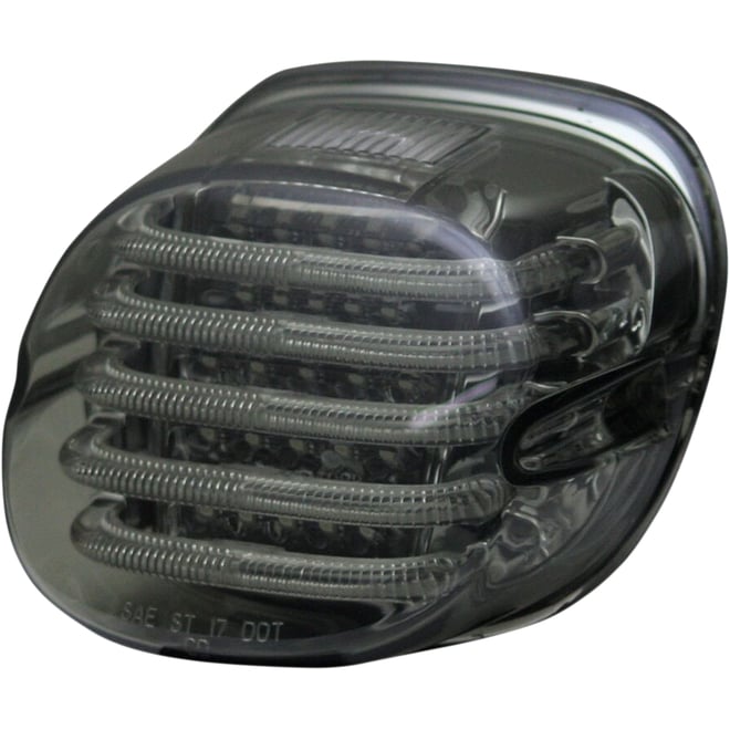 Custom dynamics Taillight - with License Plate Illumination Window - Smoke