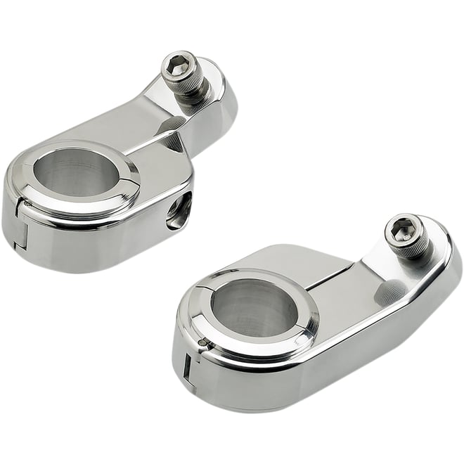Biltwell O/S Speed Clamps - Chrome - Angled Biltwell O/S Speed Clamps - Chrome - Angled