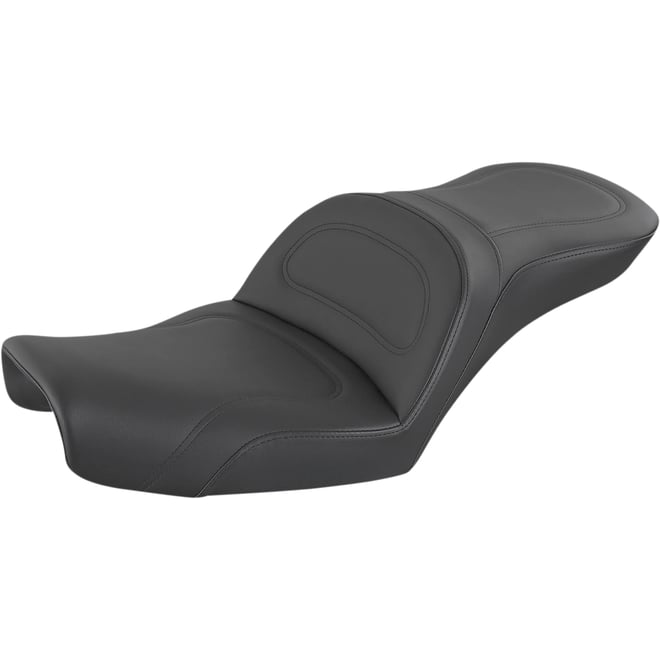 Saddlemen Explorer Seat - No Backrest - Stitched - Black - Dyna