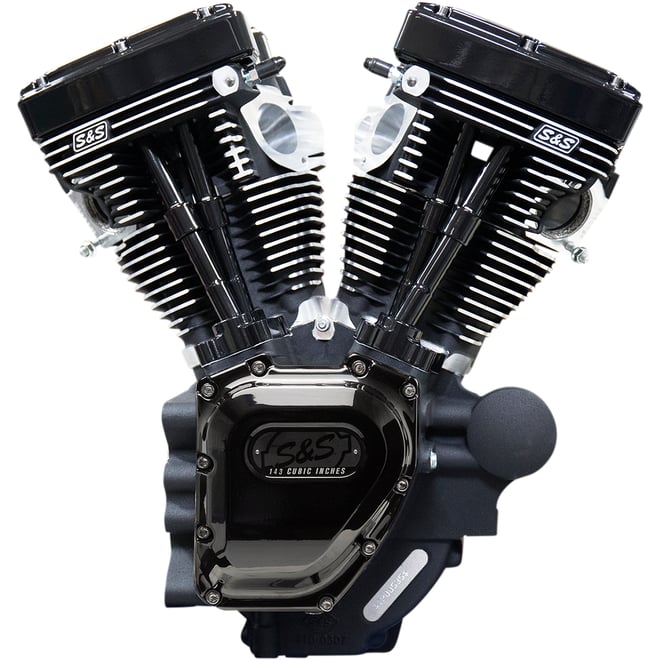 S&s cycle T143 Long Block Engine - Black - Touring
