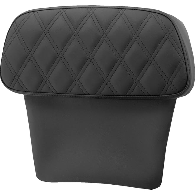 Saddlemen Chopped Tour Pak Backrest Pad - Step-Up - Black w/ Black Lattice Stitch - FLT/FLH '14-'23