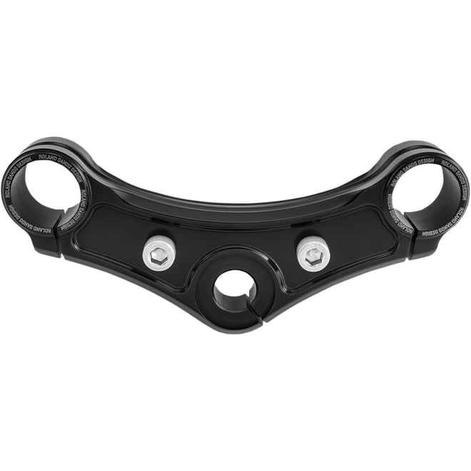 Rsd Top Triple Clamp - Gloss Black - With Riser Holes