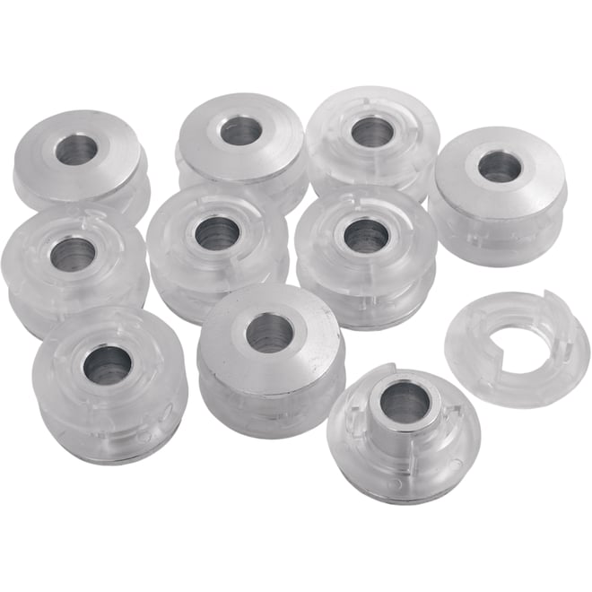 Alloy art Tank Mounting Bushings and Inserts - Poly/Aluminum - 10 Pack