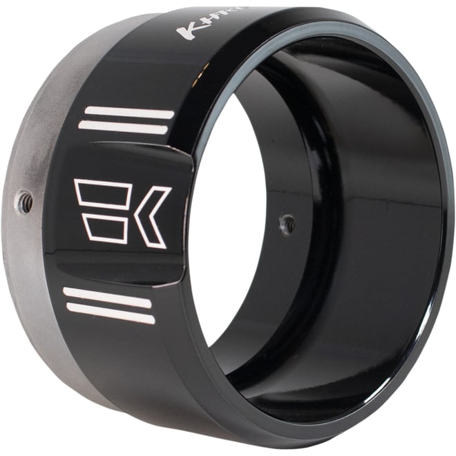 Khrome werks 4-1/2" Klassic Tip - Left - Black Powdercoat