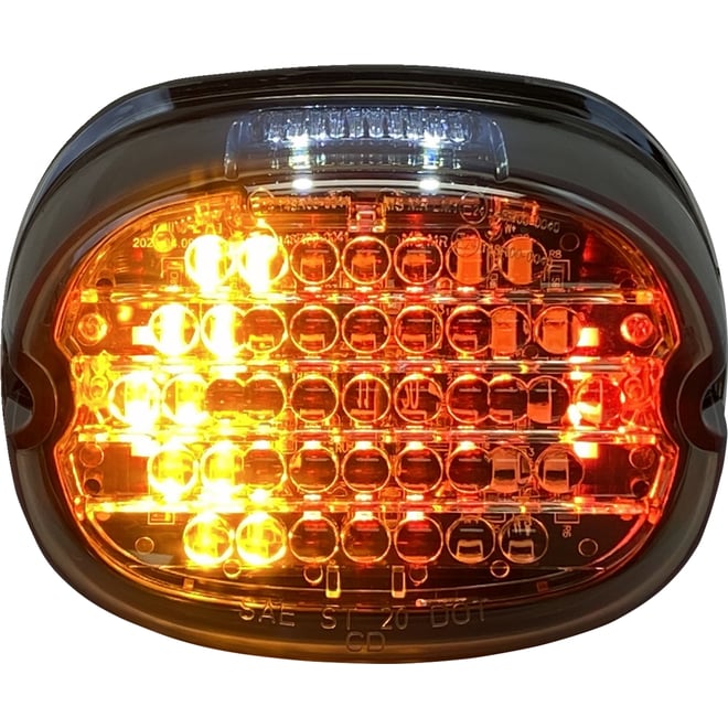 Custom dynamics Taillight w/ Integrated Turn Signal - Top Window - Smoked Lens