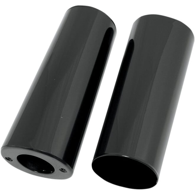 Drag specialties Fork Slider Covers - Gloss Black - Smooth - Extended +2" (8.5")