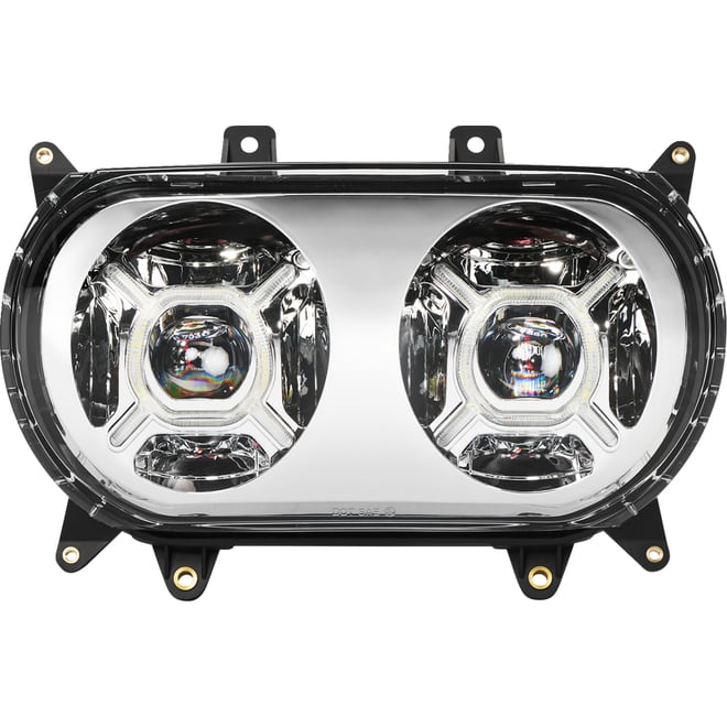 Custom dynamics LED Headlight - Chrome - Road Glide