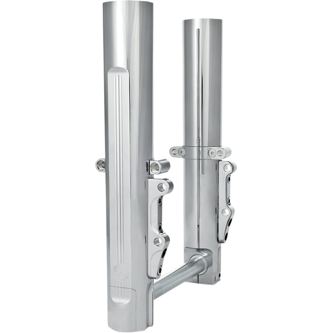 Performance machine (pm) Fork Leg Kit - Chrome - Lower - Dual Disc - '08-'13
