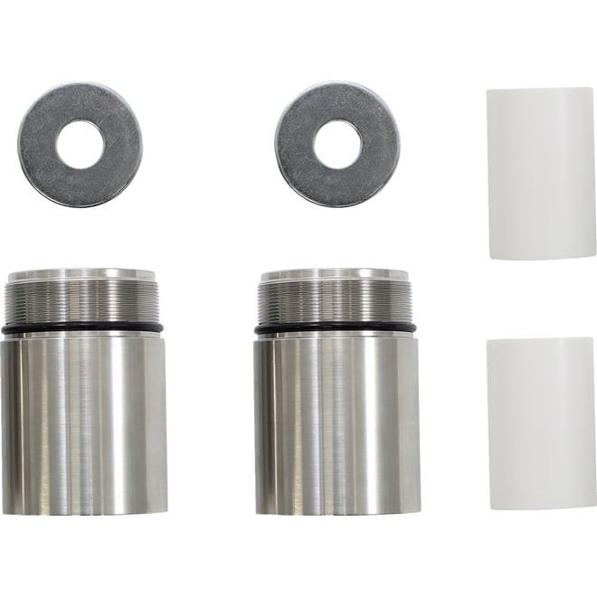 Cycle visions Chrome Fork Tube Extensions - 49 mm Diameter - Extends +2"