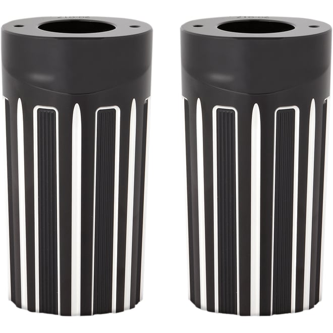 Arlen ness Fork Boot Covers - Black Anodized - 10-Gauge - FLHT