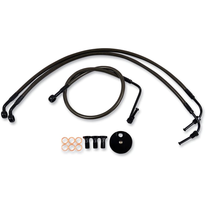 La choppers Brake Lines - 15" - 17" Ape Hanger Handlebars - Midnight La choppers Brake Lines - 15" - 17" Ape Hanger Handlebars - Midnight