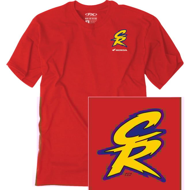 Factory Effex Honda Retro CR T Shirt Red Factory Effex Honda Retro CR T Shirt Red