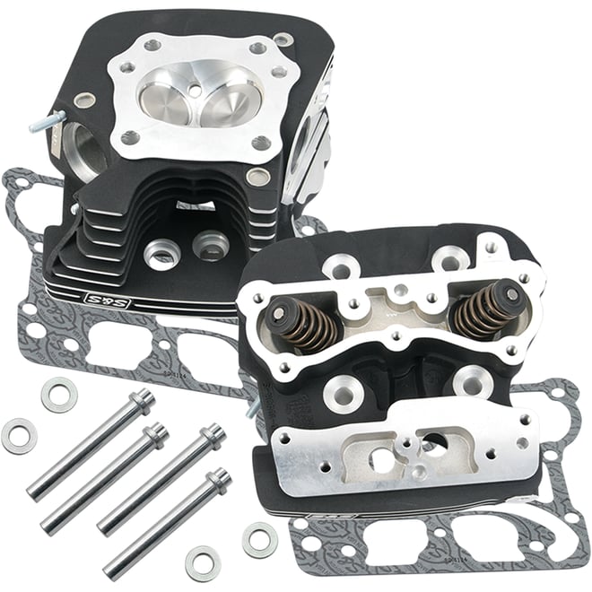 S&s cycle Super Stock™ Cylinder Heads - Twin Cam - Black