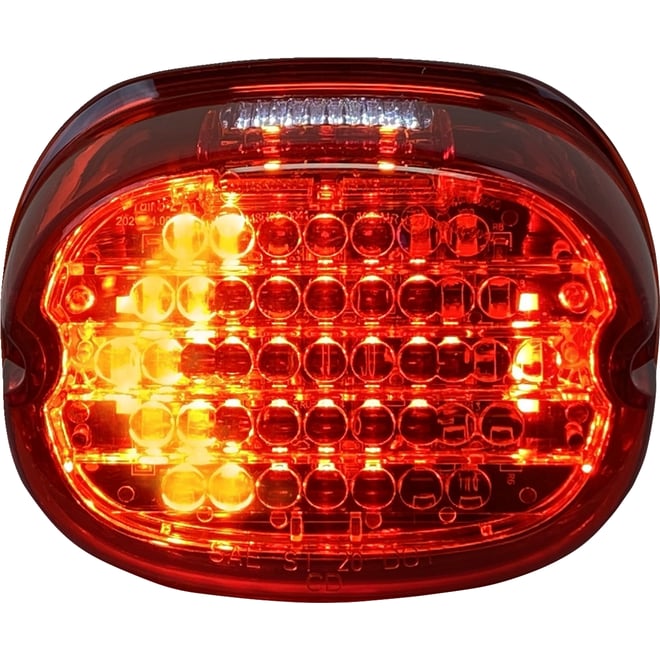 Custom dynamics Taillight w/ Integrated Turn Signal - Top Window - Red Lens