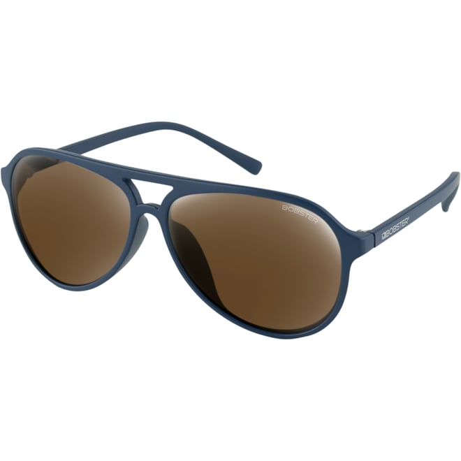 Bobster Maverick Sunglasses - Matte Navy - Brown HD Silver Mirror Bobster Maverick Sunglasses - Matte Navy - Brown HD Silver Mirror