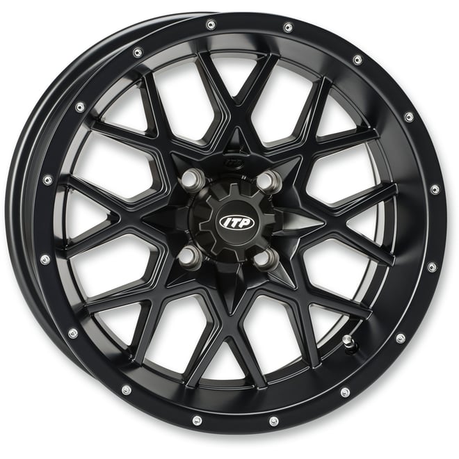 Itp Wheel - Hurricane - Front/Rear - Black - 16x7 - 4/137 - 5+2