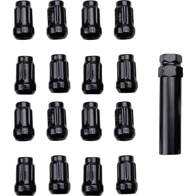 Itp Lug Nut - Black - 12 mm