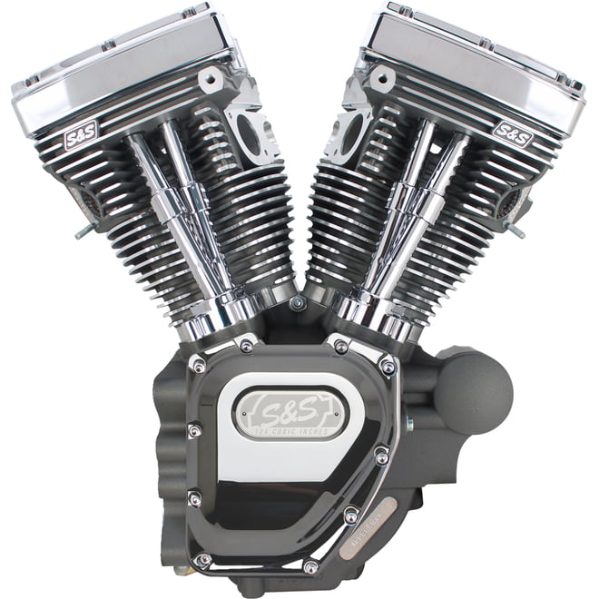 S&s cycle T124 Long Block Engine- Stone Gray - Touring