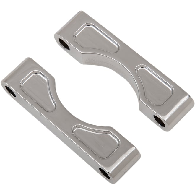 Klock werks Hugger Front Fender Mounting Blocks - For 16"/17"/18"/19" Wheels - Chrome