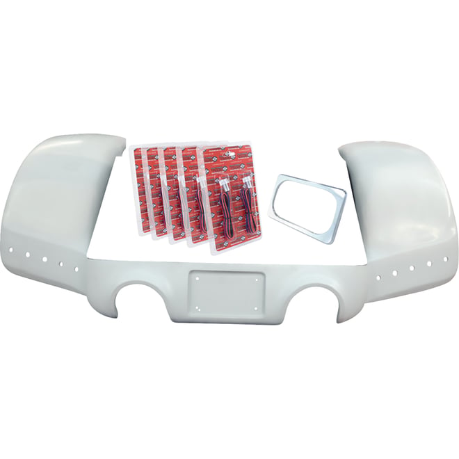 Paul yaffe bagger nation Pro Street Rear Fender - Chrome Plate Frame - Dual Outlet