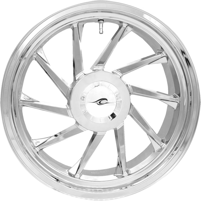 Coastal moto Wheel - Hurricane 3D - Rear Left - Chrome - 18" - Trike