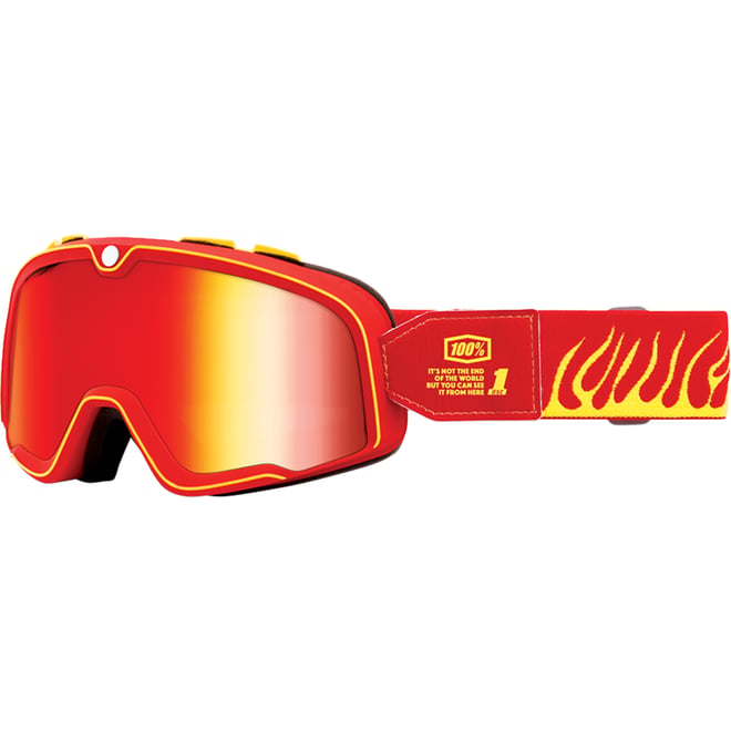 100% Barstow Goggles - Death Spray - Red Mirror