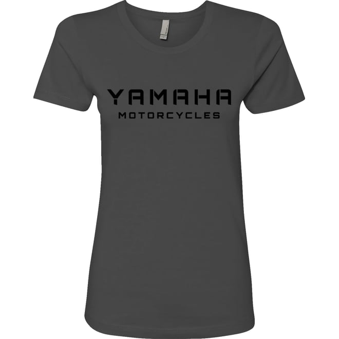 Yamaha Apparel Women's Yamaha Motorcycles T Shirt  Charcoal Black 