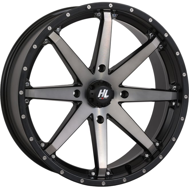 High lifter Wheel - HL10 - Front/Rear - Matte Black/Smoke - 20x7 - 4/137 - 4+3 (+10 mm)