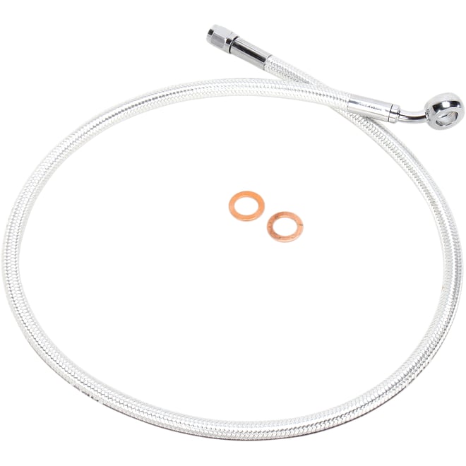 Magnum shielding Brake Line - 7/16-35° - 30" - Sterling Chromite II
