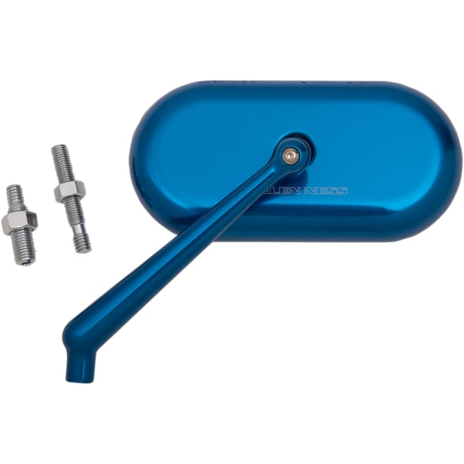 Arlen ness Mirror - Side View - Oval - Blue - Left
