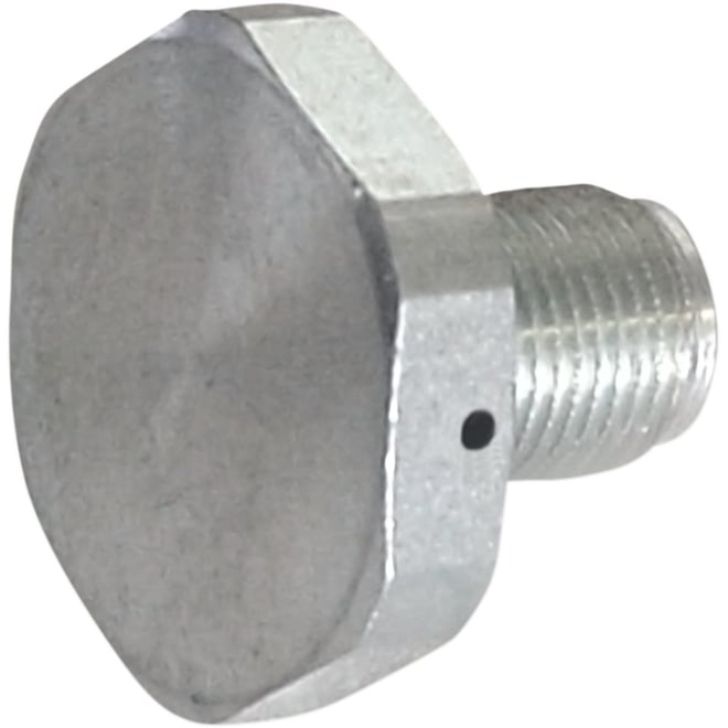 Colony Upper Fork Tube Cap - Zinc - '48-'77 Big Twin