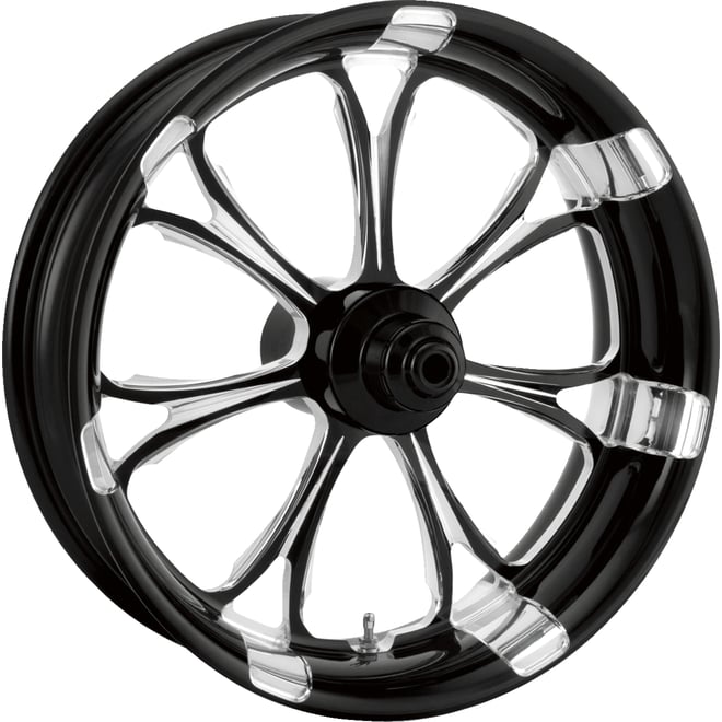 Performance machine (pm) Wheel - Paramount - Front - Dual Disc/with ABS - Platinum Cut™ - 21x3.5 - '08+ FLD
