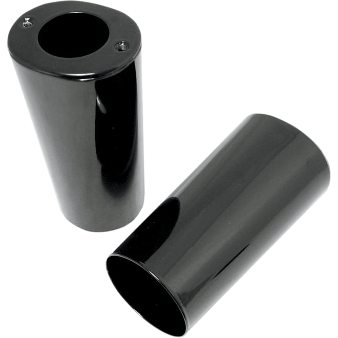 Drag specialties Fork Slider Covers - Gloss Black - Smooth - Stock Length - Replacement OEM Number 45964-86