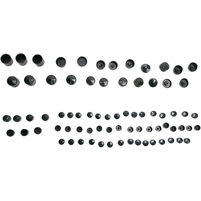 Drag specialties Bolt Covers - Black