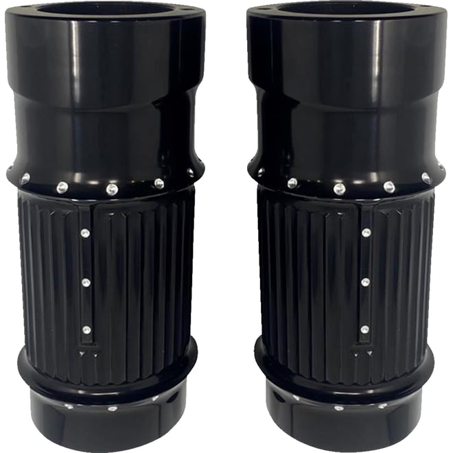 Covingtons Fork Leg Bells - Fat - Dimpled - Black