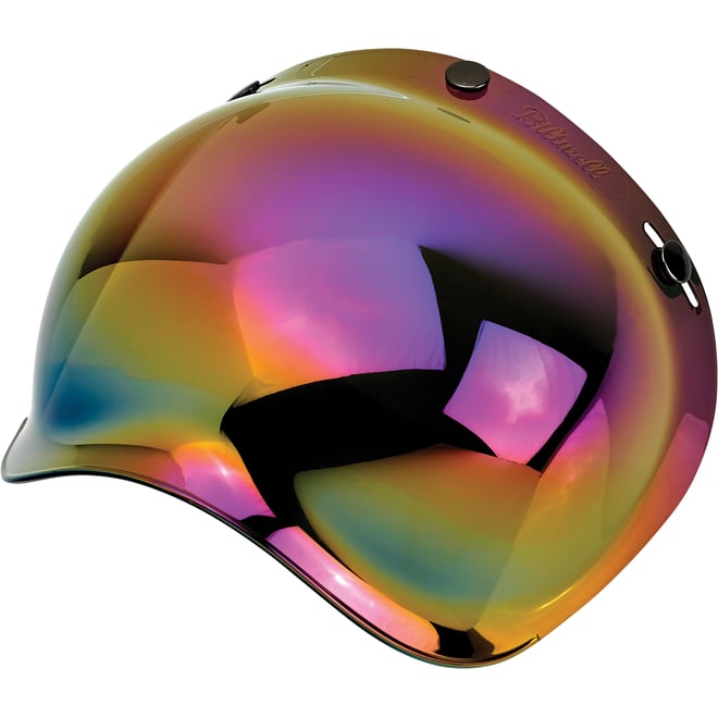 Biltwell Bubble Shield - Rainbow Mirror