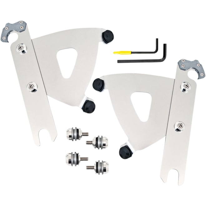 Memphis shades Road Warrior Trigger-Lock Mounting Kit - Polished - FLSTF