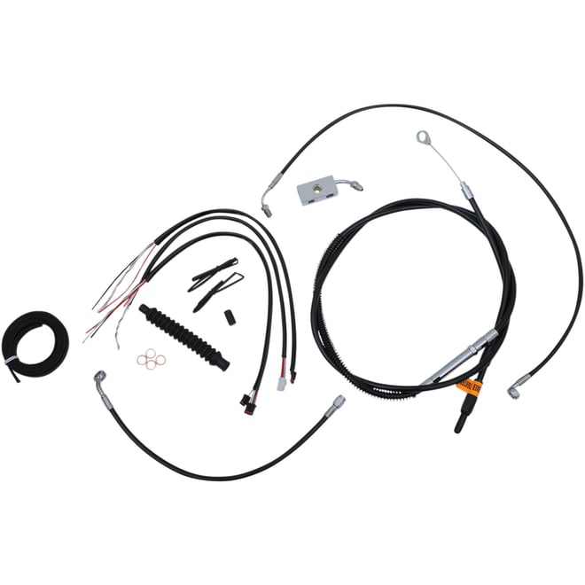 La choppers Handlebar Cable/Brake Line Kit - Complete - 18" - 20" Handlebars - Black Vinyl La choppers Handlebar Cable/Brake Line Kit - Complete - 18" - 20" Handlebars - Black Vinyl