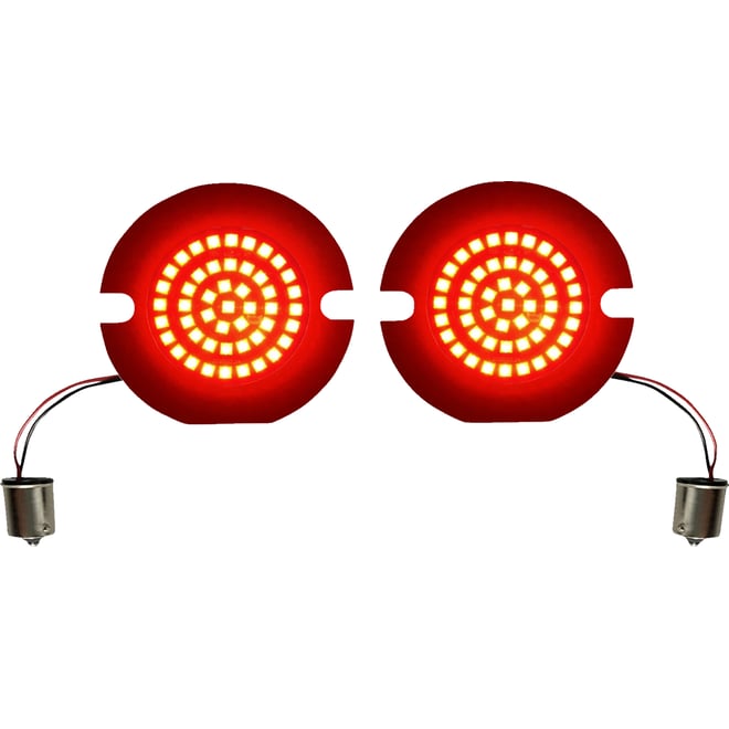 Custom dynamics Turn Signal Insert - LED - Red - Flat