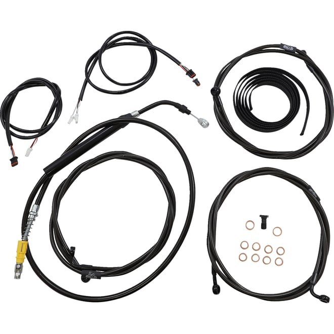 La choppers Cable Kit - 12" - 14" Handlebars - ABS - Midnight La choppers Cable Kit - 12" - 14" Handlebars - ABS - Midnight