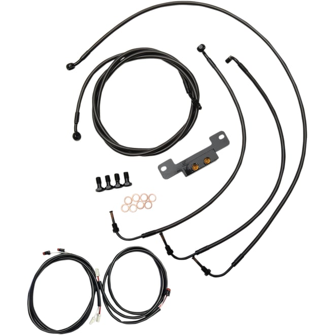 La choppers Cable Kit - 15" - 17" Handlebars - Midnight La choppers Cable Kit - 15" - 17" Handlebars - Midnight