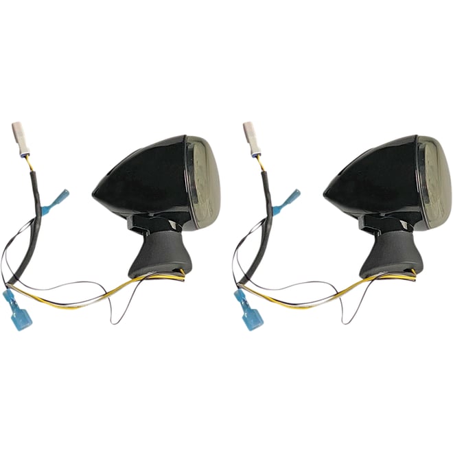 Custom dynamics Front LED Turn Signal - Black - Scout