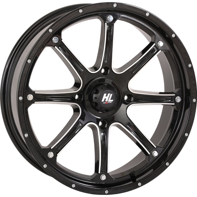 High lifter Wheel - HL4 - Front/Rear - Gloss Black w/Machined - 20x6.5 - 4/156 - 4+2.5 (+10 mm)