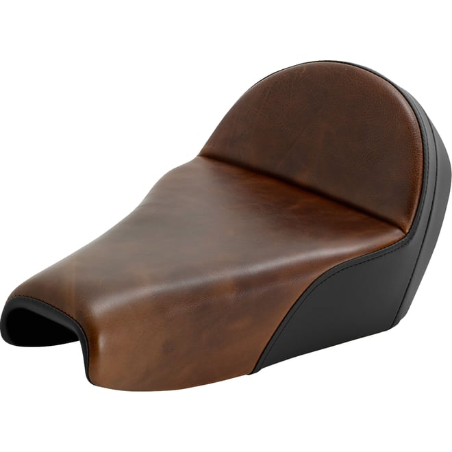 Saddlemen Lariat Solo Seat - Distressed Leather - 3.3 Gal Tank - XL '04-'22 Saddlemen Lariat Solo Seat - Distressed Leather - 3.3 Gal Tank - XL '04-'22