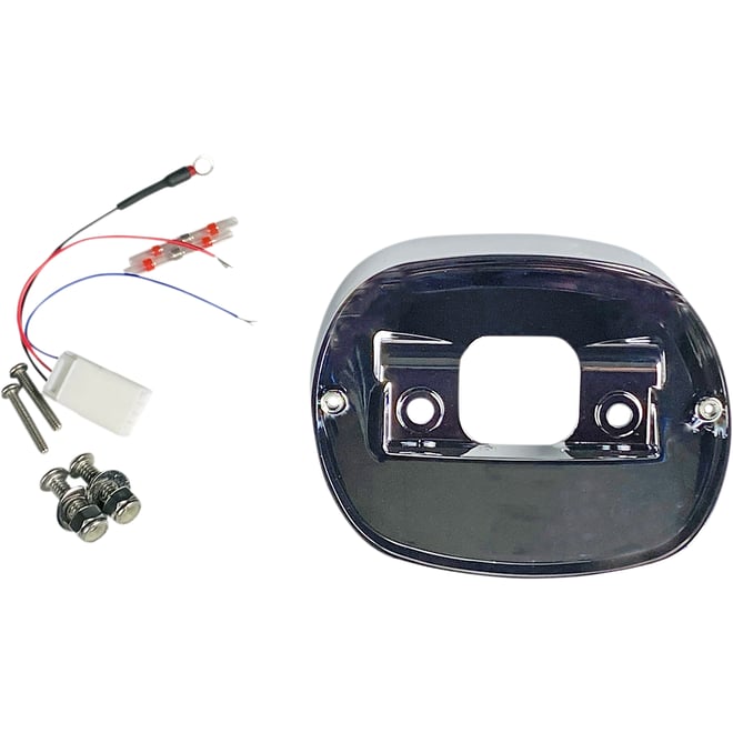 Custom dynamics Taillight Baseplate - Chrome