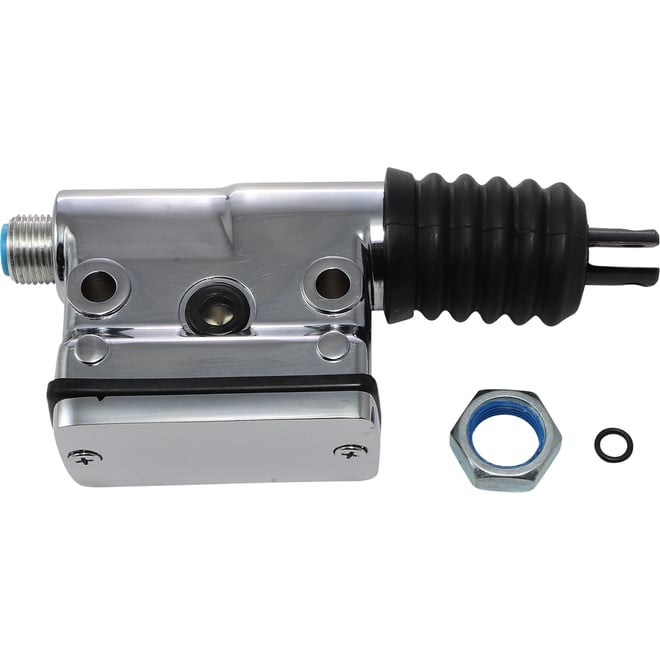 Drag specialties Master Cylinder - Rear - Kelsey - Chrome
