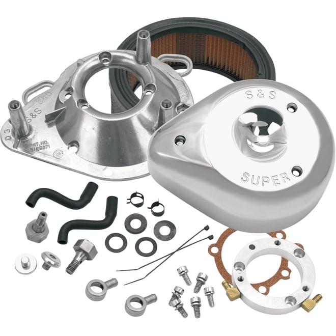S&s cycle Teardrop Air Cleaner Kit - Chrome S&s cycle Teardrop Air Cleaner Kit - Chrome